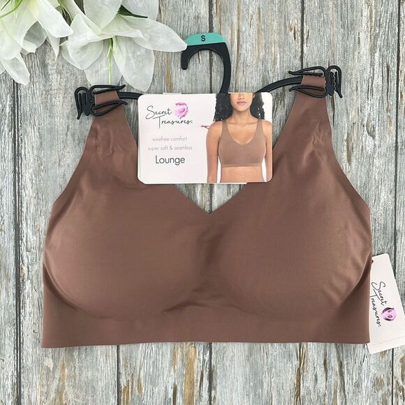 Womens Wirefree Bonded Lounge Bra With Convertible Straps Size S - Picture 1 of 5